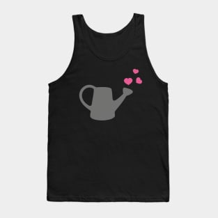 Garden Lover - Grey and Pink Watering Can Tank Top